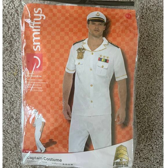 HALLOWEEN COSTUME NAVY CAPTAIN MEN SIZE XXL TRICK OR TREAT VERSATILE - Picture 9 of 14